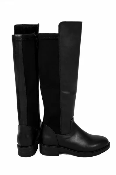 Black Heelless Boots 