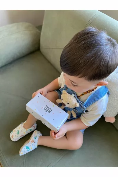 Non-Slip Sole Baby Elephant Baby Booties, House Boots Slippers Nursery Shoes Panduf