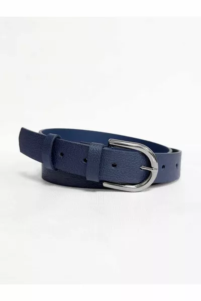 Women's Navy Blue Classic Belt
