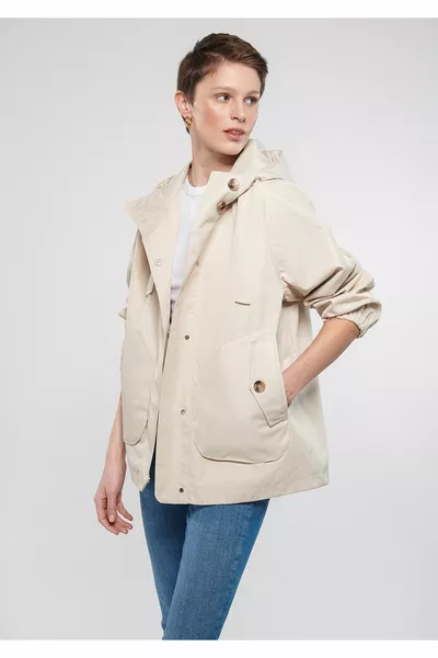 سترة بيج مقنعين كبيرة الحجم / قطع واسعة 