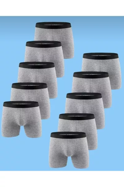 Boys' Grey Lycra Boxer Briefs Pack of 