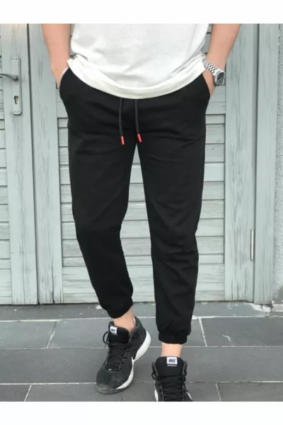 Унисекс черен спортен панталон