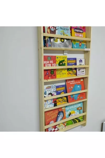 Houten Montessori Educatieve Kinderkamer Boekenkast Plank Wandmontage 4 Vak Cm X Cm X 6 Cm