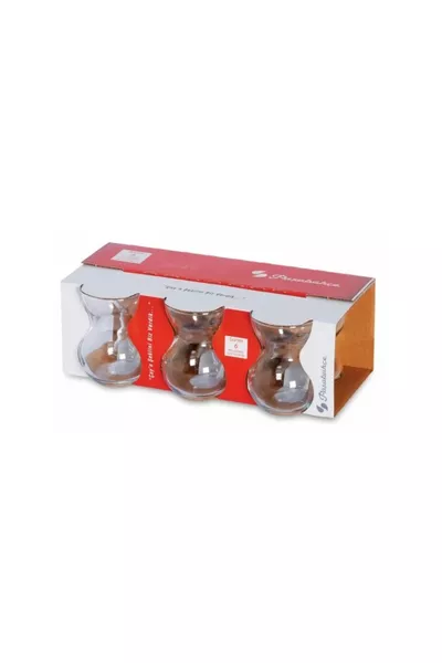 كأس شاي دانتيل سعة 6 قطع