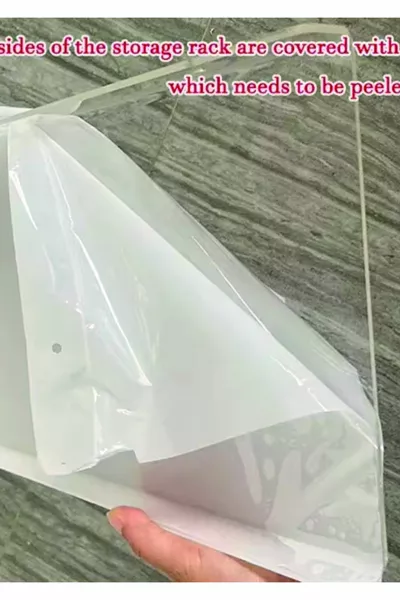 Mensola in plexiglass trasparente di cm X cm, adatta a usi multipli