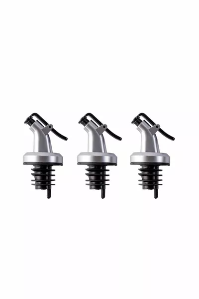 Tappi per Oliera Antigoccia Colore Argento – Set da 3 | Tappo Antigoccia e Anti-perdite