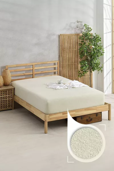 Памучна хавлиена чаршаф | Елaстична лента от 4 страни | Единичен/Двоен еластичен хавлиен чаршаф |