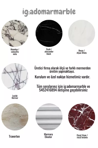 Round Decorative cm Marble Serving Tray