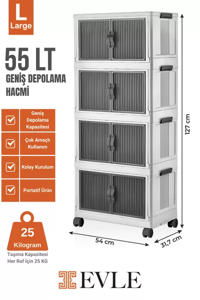 Foldable Modular Cabinet 4-piece cm x 7 cm x cm