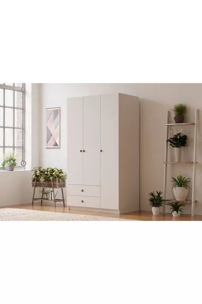 Guardaroba Ecem con 3 ante e 2 cassetti