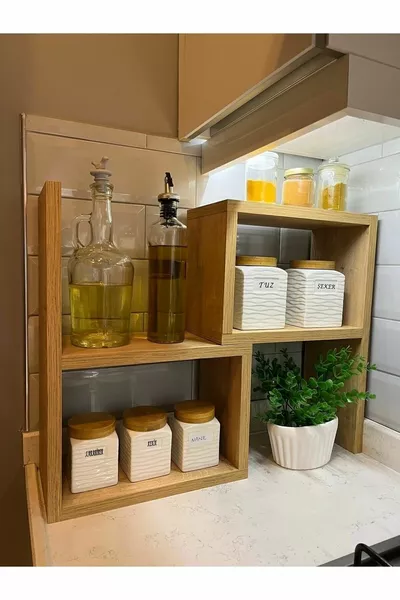 Mensola da Banco Multiuso Regolabile, Porta Spezie