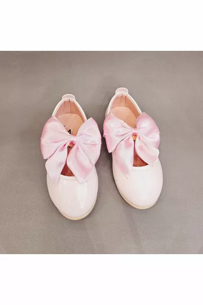 Ballerine con fiocco in vernice