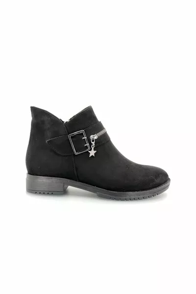 Moonlight Star Buckle Sports Women's Boots BLACK