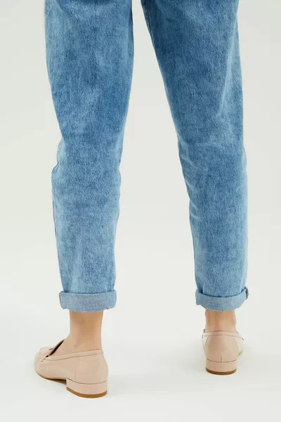 أحذية لوفر جلد طبيعي للسيدات  a Bn Ayk 