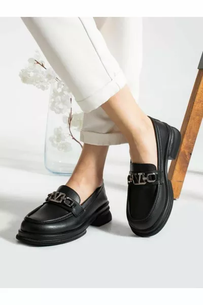 Serrace Blunt Molded Buckle Stilvolle Loafer-Ballerinas für Damen