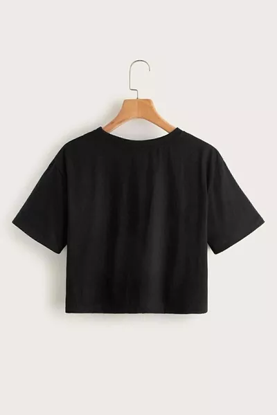 Slim Fit Crop T-Shirt für Damen