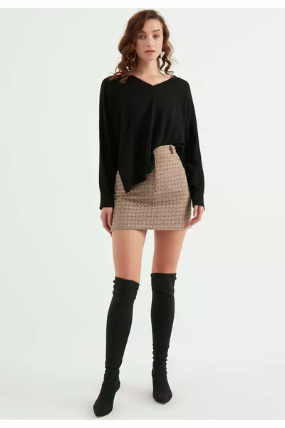 Mini-jupe boutonnée