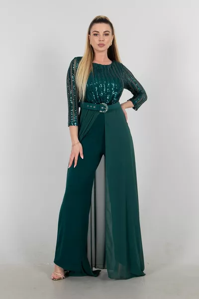 الزمرد الترتر مساء اللباس بذلة 