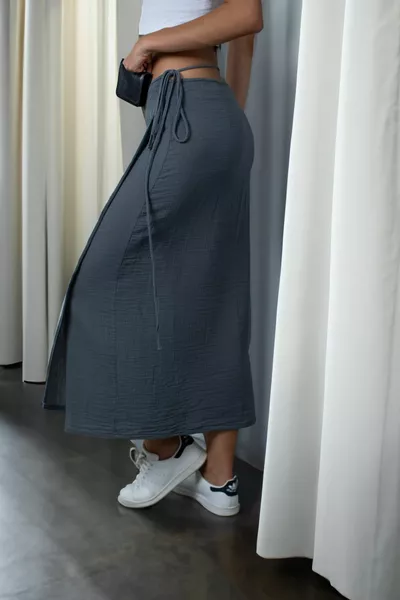 Муслиновая юбка с запахом