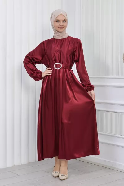 Атлас Мевляна Дизайн Пояс Хиджаб Платье Вечернее Платье