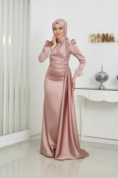 فستان سهرة مرينيت برونزي