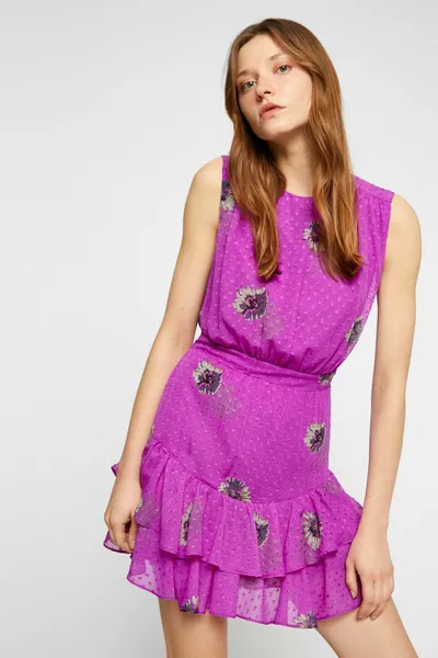 Women's Fuchsia Print Dress FW