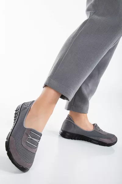 جراحة العظام النسائية رمادي مطاط أحذية المشي