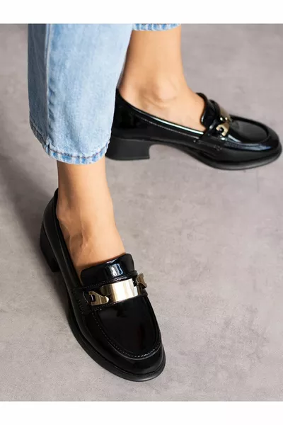 DESY أسود براءات الاختراع الجلود المشبك التفاصيل المرأة المتسكع