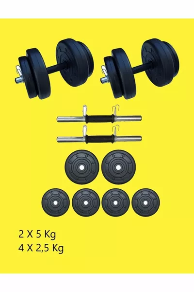  kg Hantelset Gewicht und Bodybuilding Set ( KG PLATTENGEWICHT)
