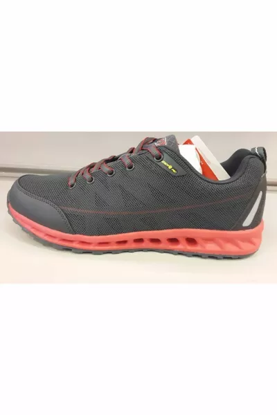  C-min Grey Red Hiking Running Tennis Sneakers