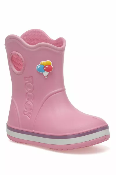 Tog P 2pr أحذية المطر الوردي للفتيات