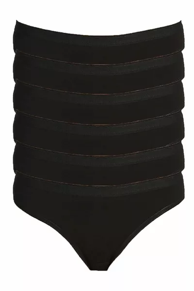 Lot de 6 culottes bikini pour femmes  % coton