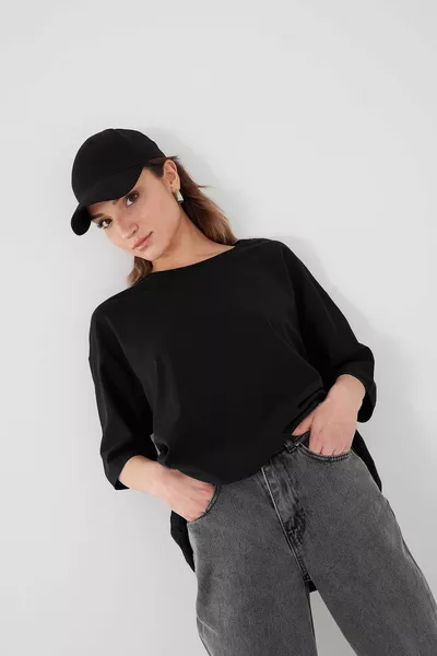 Basic-T-Shirt mit Rundhalsausschnitt 