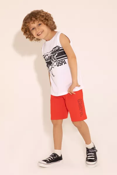 Boys' Red Knit Shorts 