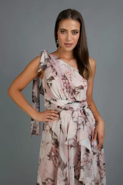 مسحوق التشريب كم واحد شق فستان سهرة طويلة