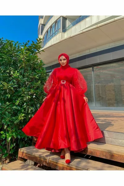 فساتين سهرة محجبة