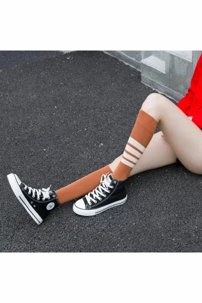 4 чифта чорапи за възрастни под коляното памучни