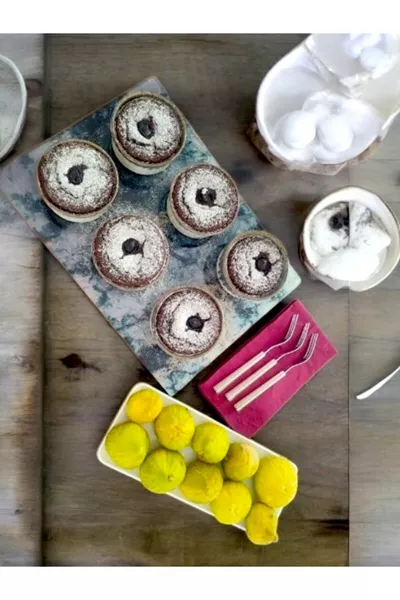 Soufflé bol - Bol de présentation - Bol pour Air Fryer en porcelaine, 6 pièces