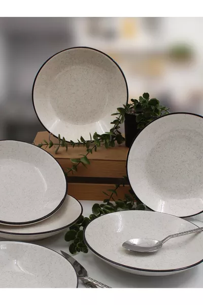 Anka  cm keramische dinerbord set van 6