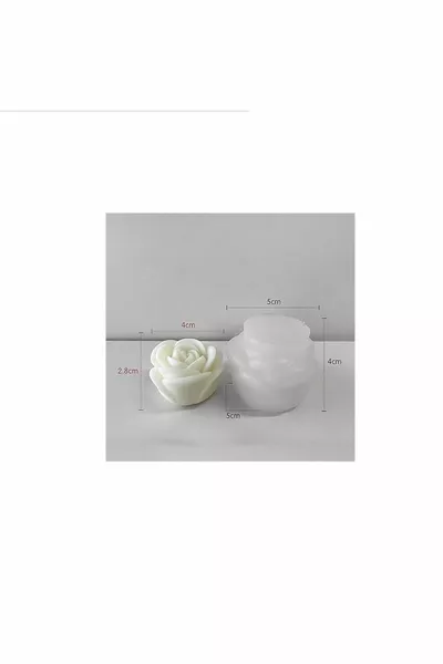Kleine Roosvormige Kaars Zeep & Taart Siliconen Mal