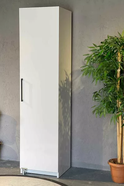 Однодверный продуктовый шкаф  см белый