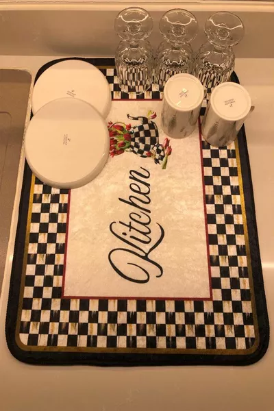 Bulasik Kurutma Mati Kurulama Bezi Kurutma Örtüsü Tezgah Üstü Bulaşıklık  Cm Yıkanabilir