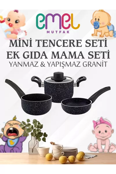 Set di Mini Pentole da  cm (SET CIBO PER BAMBINI EK)
