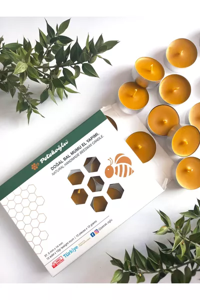 ( pièces) Bougie chauffe-plat en cire d'abeille naturelle, taille standard pour brûleur de parfum