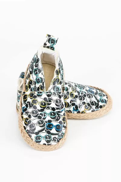 Панда модел Бебешки плетени ботуши