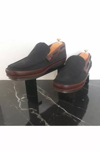 Mocassins en cuir véritable nubuck