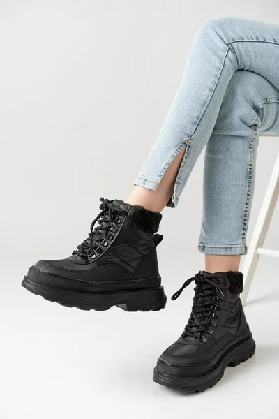 Stivali da neve con suola antiscivolo in tessuto da paracadute da donna