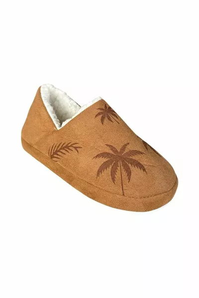 Chaussures d’intérieur en laine à imprimé palmier ultra léger Penduf TABA femme