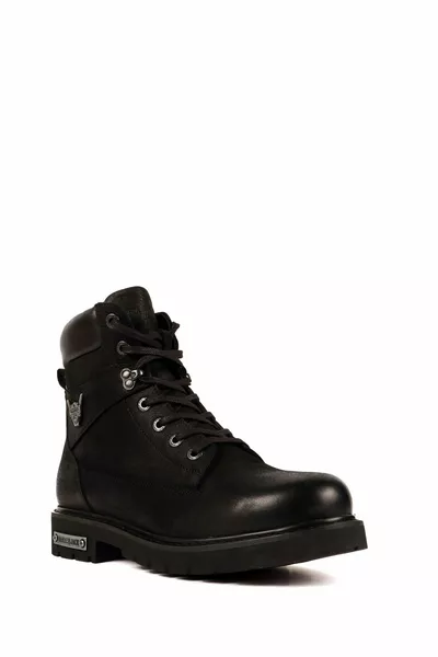  Men's Black Wash Nubuck Postal Boots