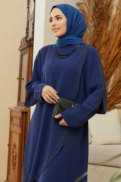 Hürrem Abendkleider in Übergrößen - Indigo